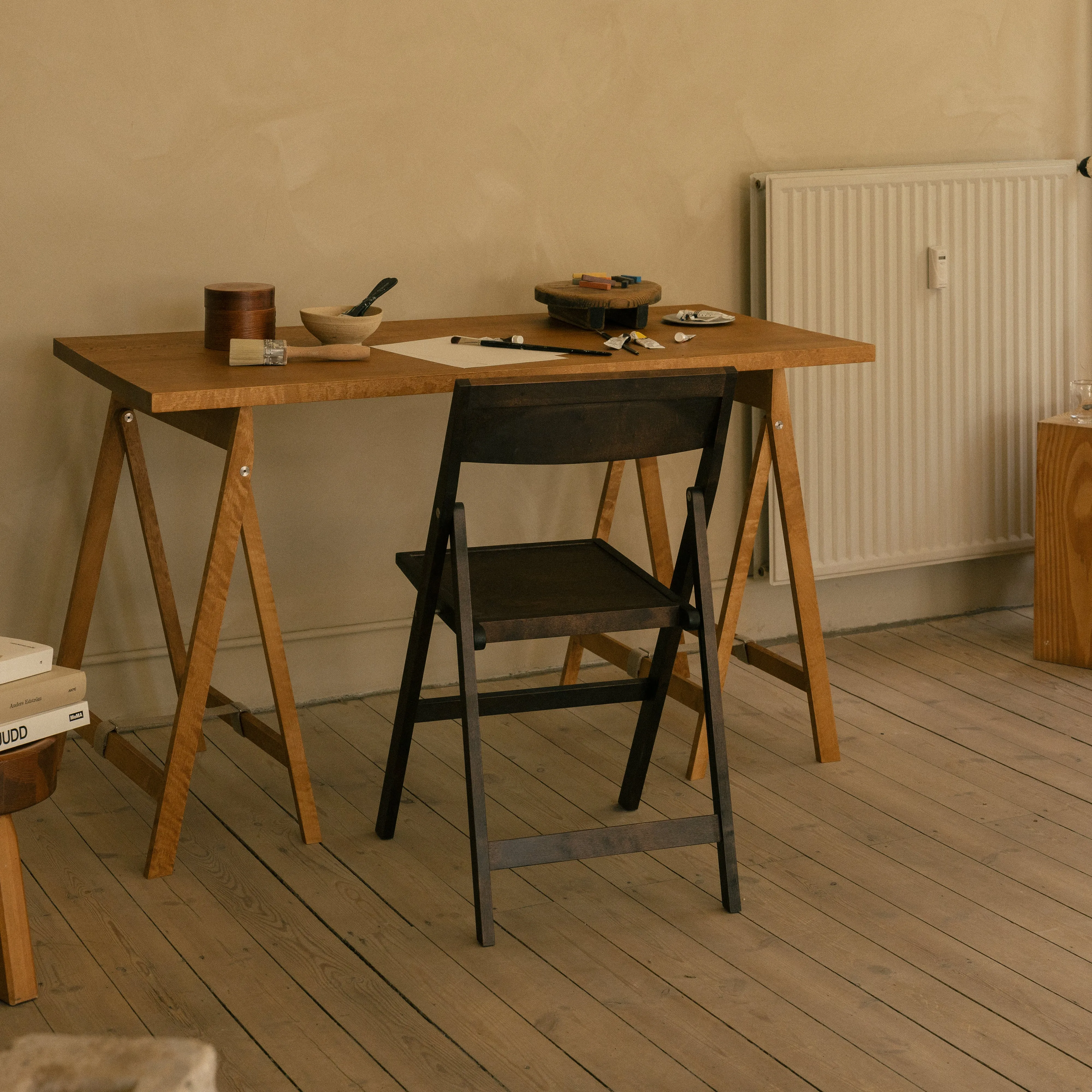 Folding Flat Trestle Table