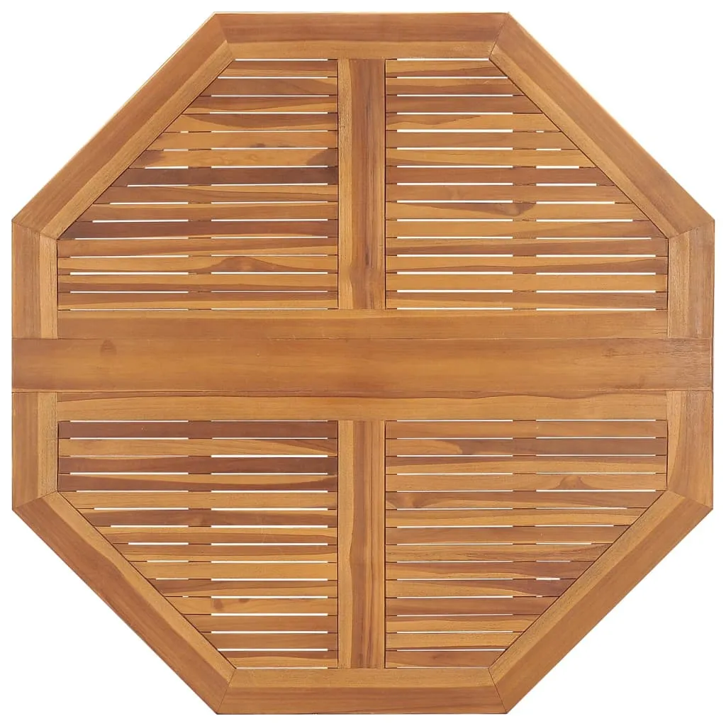 Folding Patio Dining Table 43.3"x43.3"x29.5" Solid Wood Teak