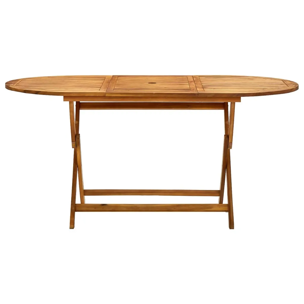 Folding Patio Table Outdoor Folding Garden Table Solid Wood Acacia