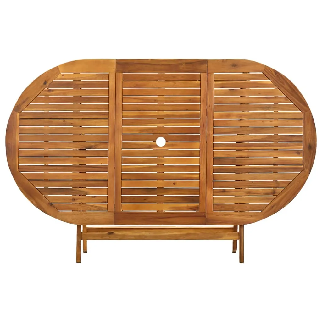 Folding Patio Table Outdoor Folding Garden Table Solid Wood Acacia