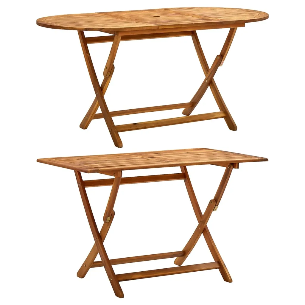 Folding Patio Table Outdoor Folding Garden Table Solid Wood Acacia
