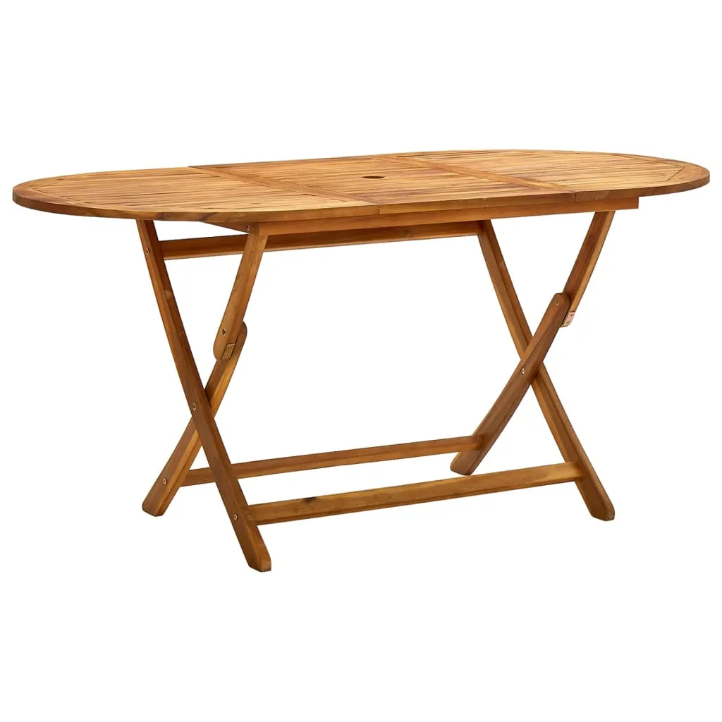 Folding Patio Table Outdoor Folding Garden Table Solid Wood Acacia
