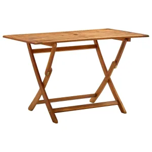 Folding Patio Table Outdoor Folding Garden Table Solid Wood Acacia