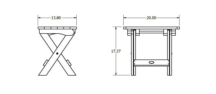 Folding Side Table