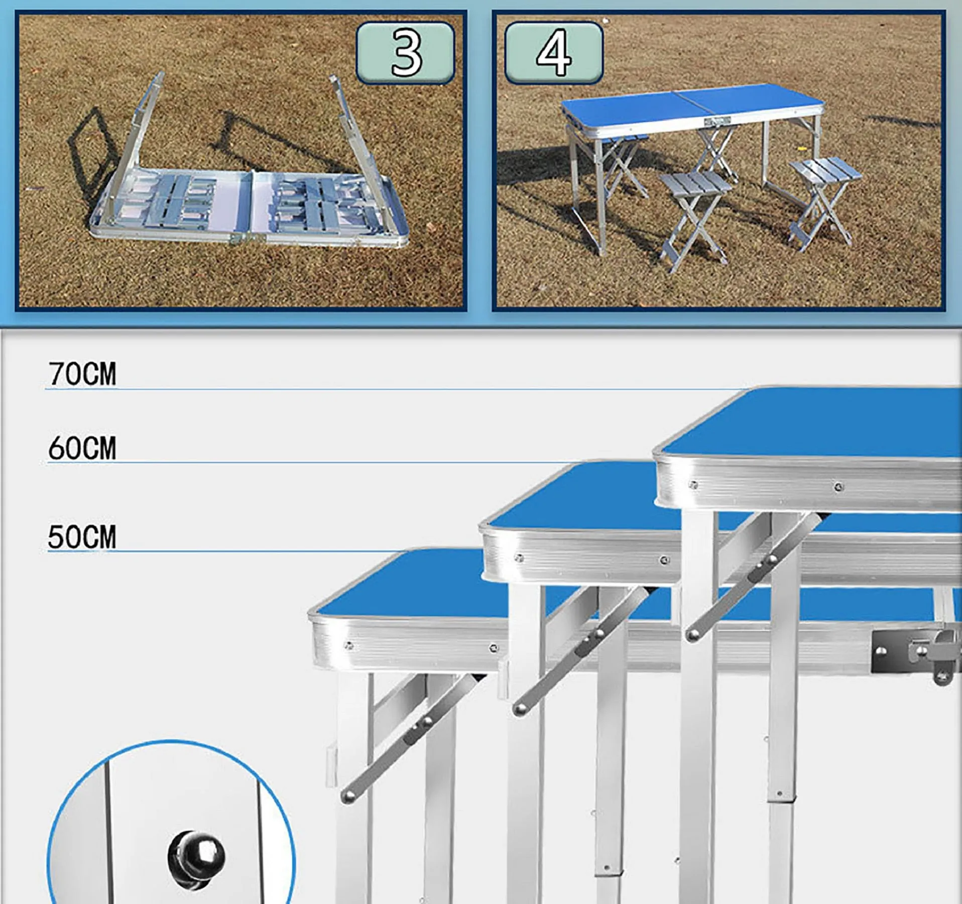 Folding table 4 stools