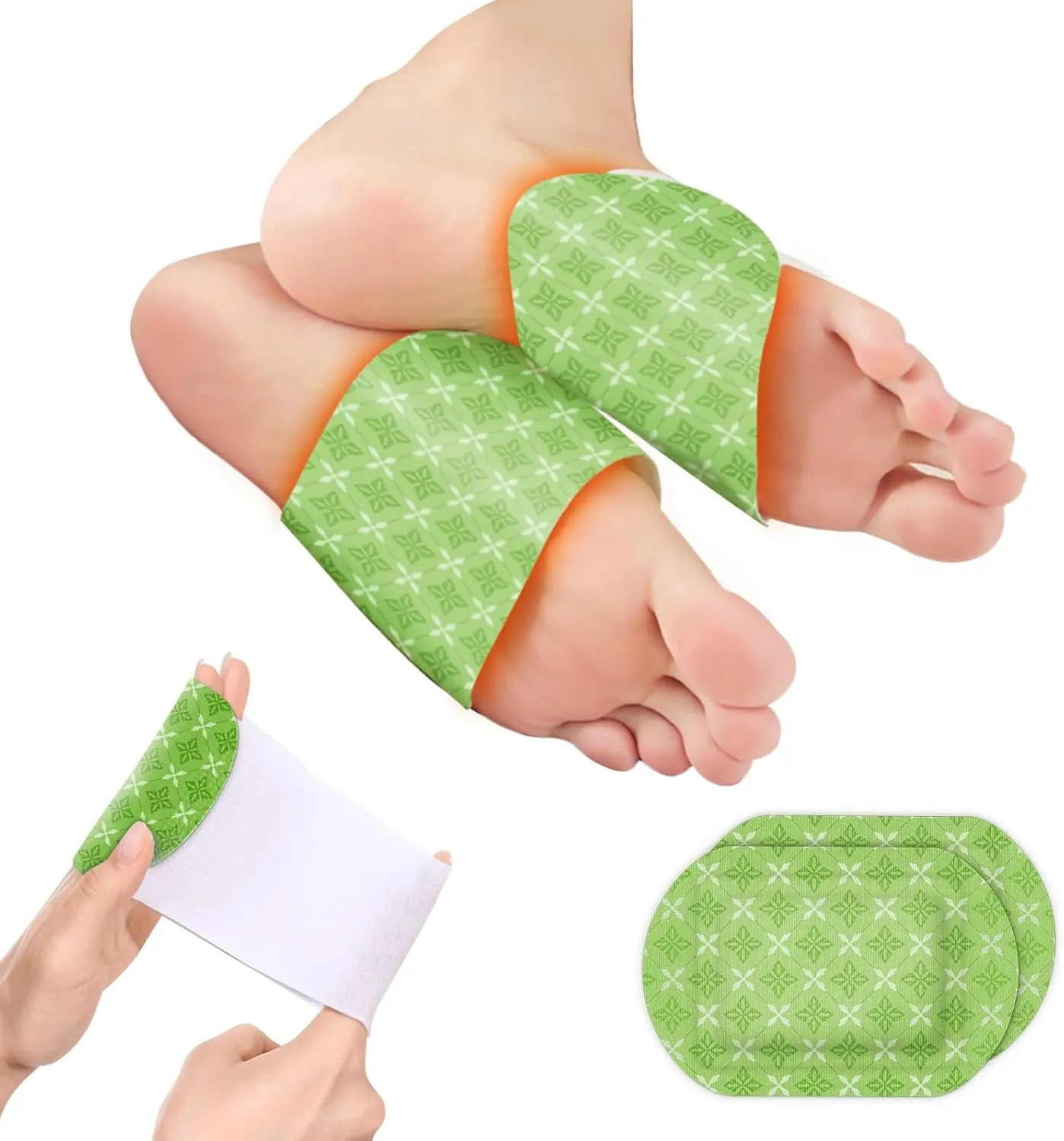 Foot Warmers - Skin-Friendly Use, Long-Lasting 8 Hours of Heated Toe Warmers, Improve Sleep Quality, Cold Weather Disposable Bed Foot Warmers 30 Pairs, Herbal Ginger Foot Care - Natural and Odorless
