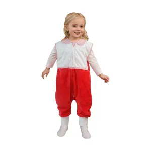 Footed Toddler Sleeping Sack (3-5T) | 1.5 TOG Baby Sleep Bag with Legs | Velour Outer, Cotton Inner | Freedom of Movement for Active Toddlers | Machine Washable Wearable Blanket