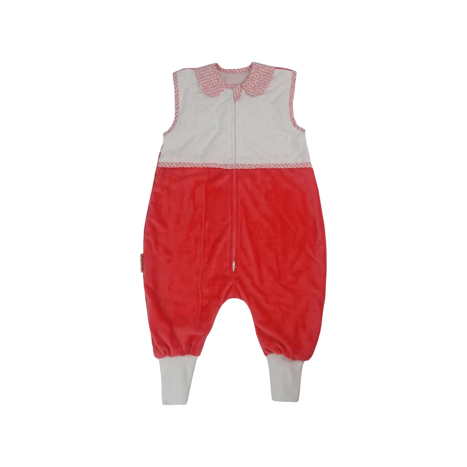 Footed Toddler Sleeping Sack (3-5T) | 1.5 TOG Baby Sleep Bag with Legs | Velour Outer, Cotton Inner | Freedom of Movement for Active Toddlers | Machine Washable Wearable Blanket