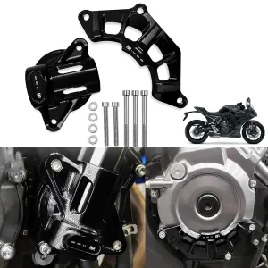 For GSX8R GSX-8R 2024 Motorcycle CNC Parts Left Right Engine Stator Protective Cover Guard Protectors Frame Slider gsx8r 2024 (Black)