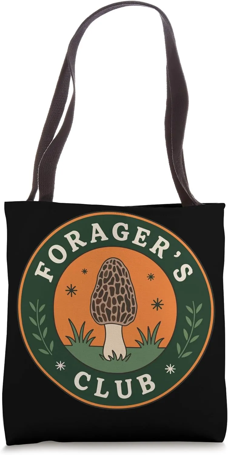 Forager's Club Morel Mushroom Morel Hunting for Foragers Tote Bag