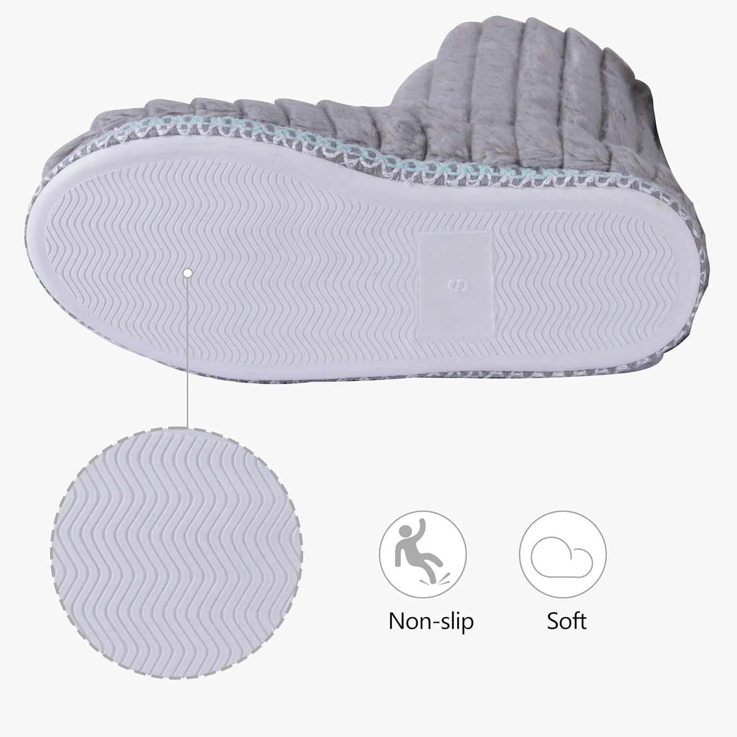 Forfoot Winter Slippers Booties for Women, Cozy Fleece House Shoes Indoor Bedroom Fuzzy Ankle Boot Slippers