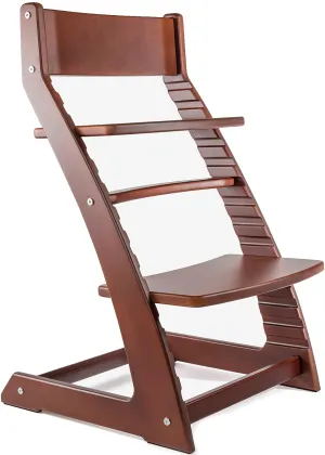 Fornel Wooden High Chair for Babies and Toddlers - Easy Clean Adjustable High Chair for Eating - Toddler HighChair for Dining Table - Montessori Baby highchair from 3 Years to 200 Lb, Grow with Child