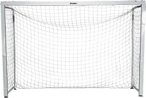 Franklin Sports Futsal Goal - Aluminum Official Size Goal - Indoor Soccer Net - Folding, Portable Futsal   Soccer Net - 9' 10" x 6'7"