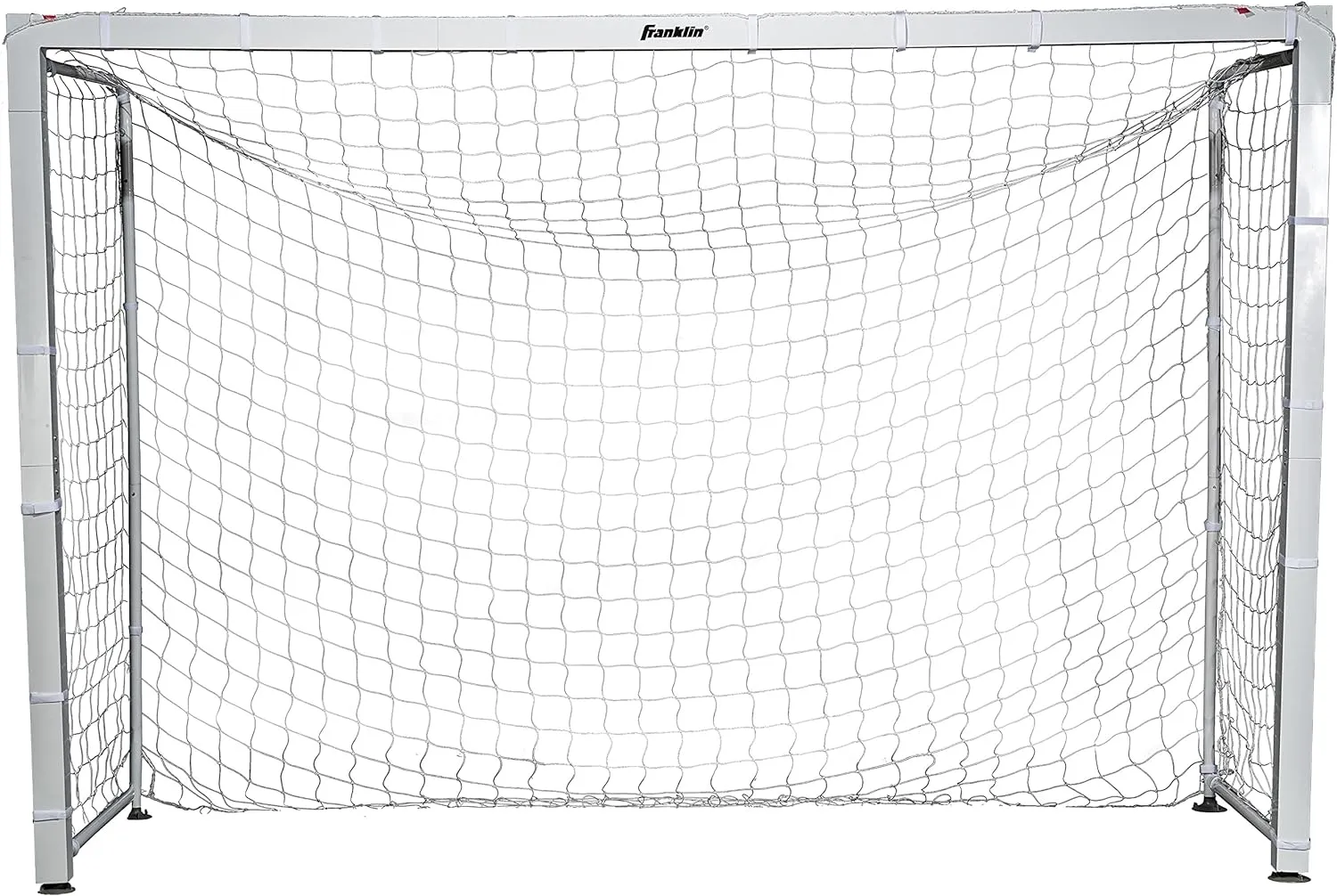 Franklin Sports Futsal Goal - Aluminum Official Size Goal - Indoor Soccer Net - Folding, Portable Futsal   Soccer Net - 9' 10" x 6'7"