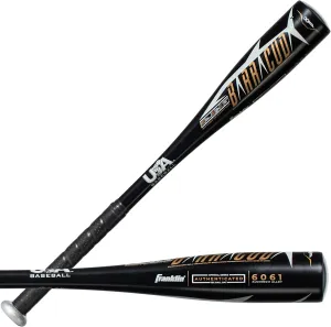 Franklin Sports Kids Teeball Bat - Venom   Barracuda Aluminum   Composite - USA Baseball Certified for Boys   Girls - Youth Metal Bat - Drop -10 to -13