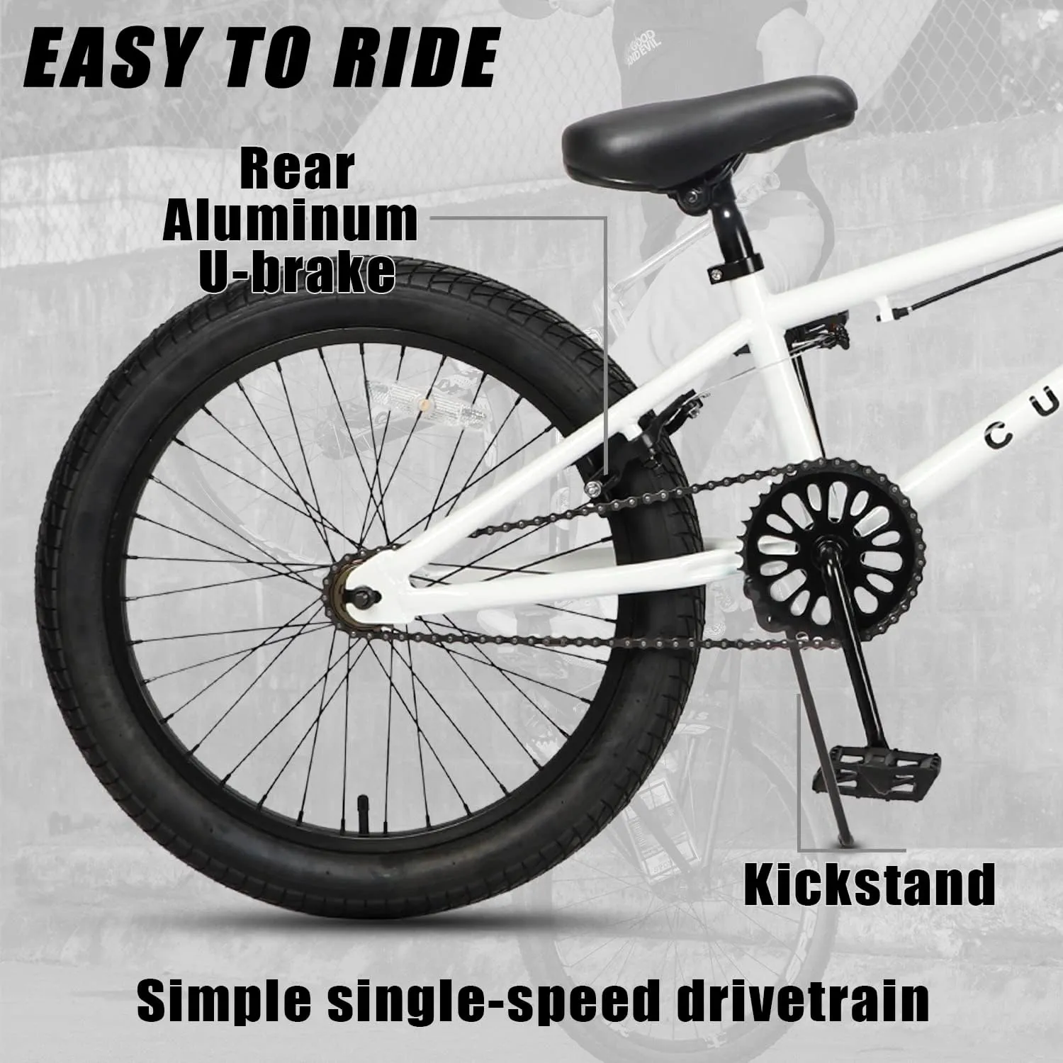 Freestyle BMX Bike, 18 20 Inch Kids Bicycle for 5-13 Years Old Kids and Beginner Level Rider, Multiple Colors
