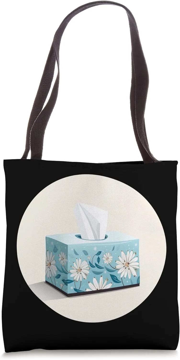 Funny Daisies tissue box costume for pollen allergy season Tote Bag