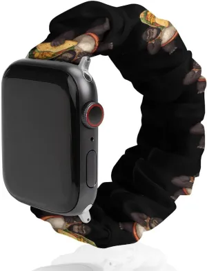 Funny Gorilla Carrying Ta-co Mexican Food Fashion Watch Strap Scrunchies Wristbands Compatible With IWatch Series
