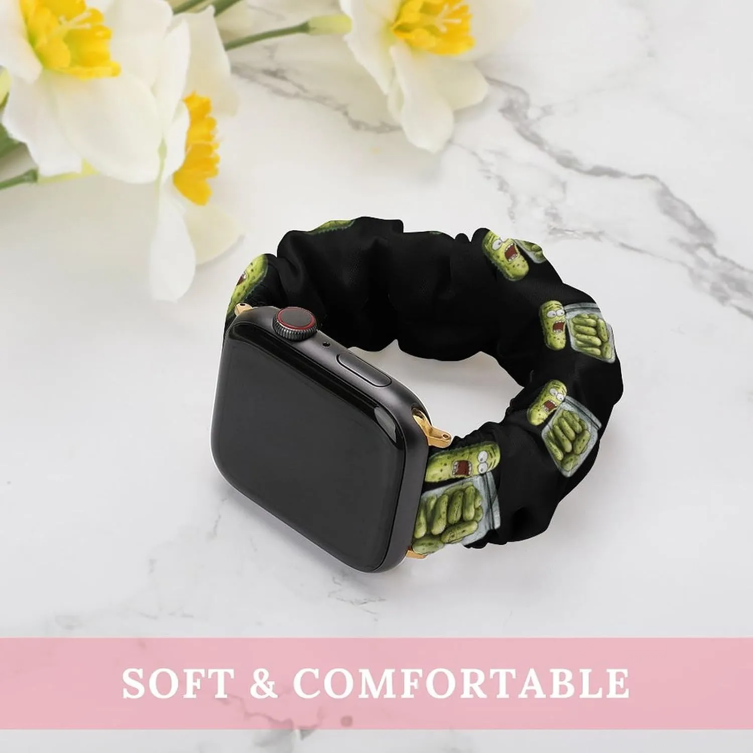 Funny Pickle Fashion Watch Strap Scrunchies Wristbands Compatible With IWatch Series