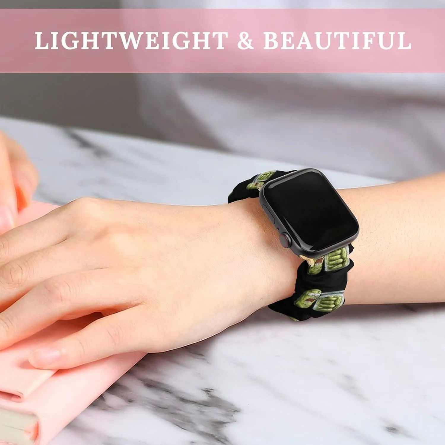 Funny Pickle Fashion Watch Strap Scrunchies Wristbands Compatible With IWatch Series