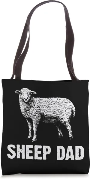 Funny Sheep Gift For Dad Father Owner Flock Livestock Animal Tote Bag