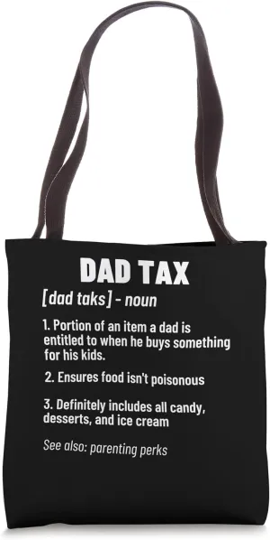 Funny Tax Season Art For Men DAD Accountant Tax Preparer Tote Bag
