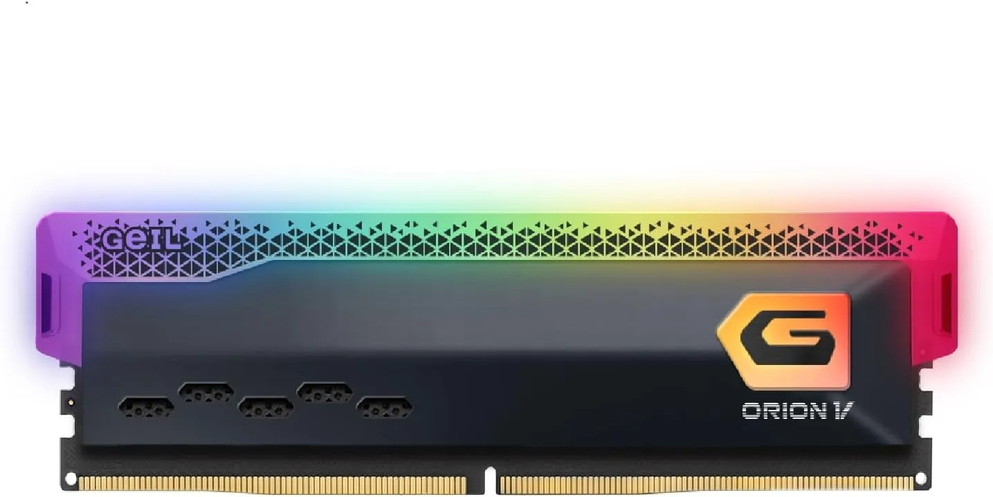 GeIL Orion RGB DDR5 RAM, 16GB 5200MHz 1.25V,Intel/AMD Compatible, High Speed Desktop Memory, Hardcore Immersive Gaming/Multimedia Content Creation/Quality Live Streaming(Gray)