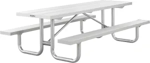 Global Industrial 8' Heavy-Duty Aluminum Picnic Table