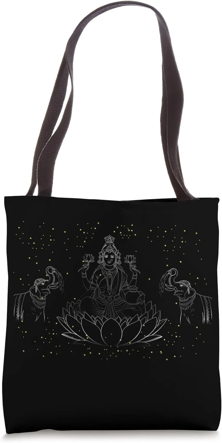 Goddess Lakshmi brings prosperity Tote Bag