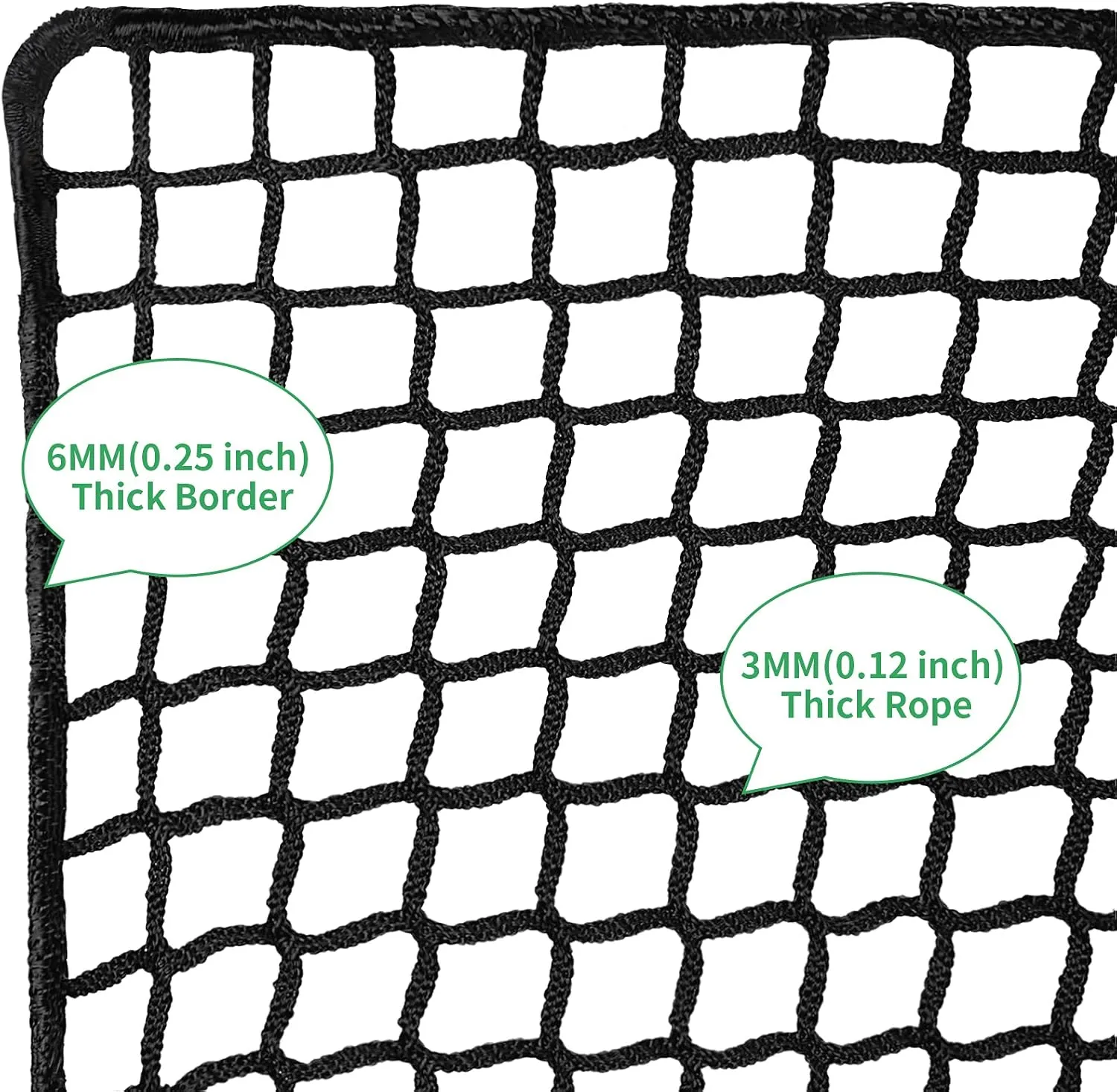 Golf Practice Net Golf Ball Hitting Netting（Net Only）, Heavy Duty Nylon Golf Sports Netting Barrier Nets 10x10ft/10x15ft/10x20ft/10x25ft/10x30ft/10x40ft
