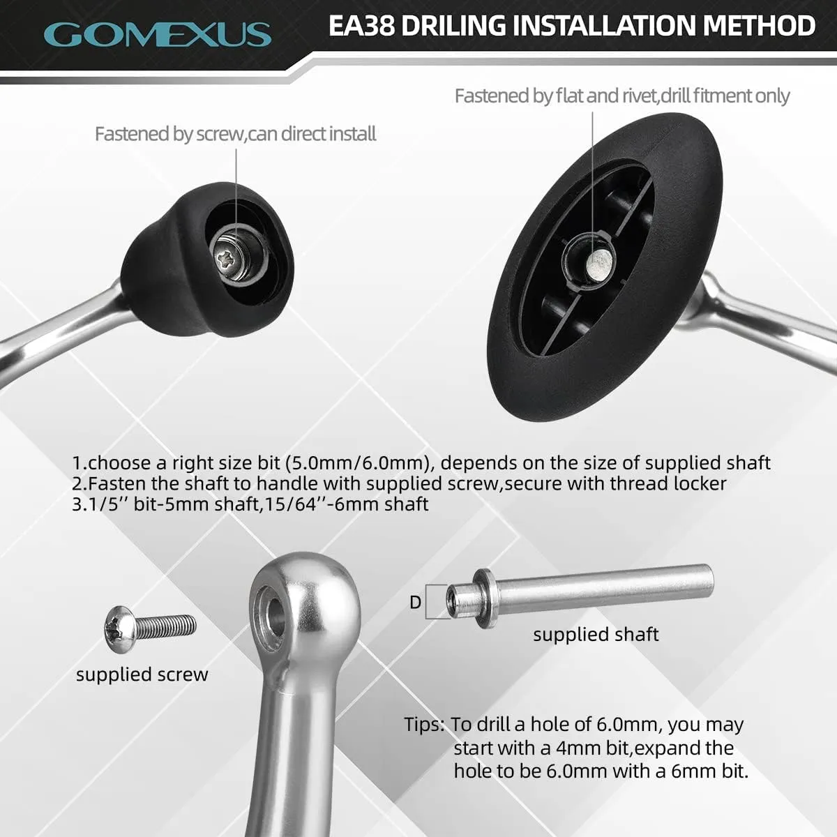 GOMEXUS Power Knob Compatible for Shimano Daiwa Spinning Reel Handle Knob