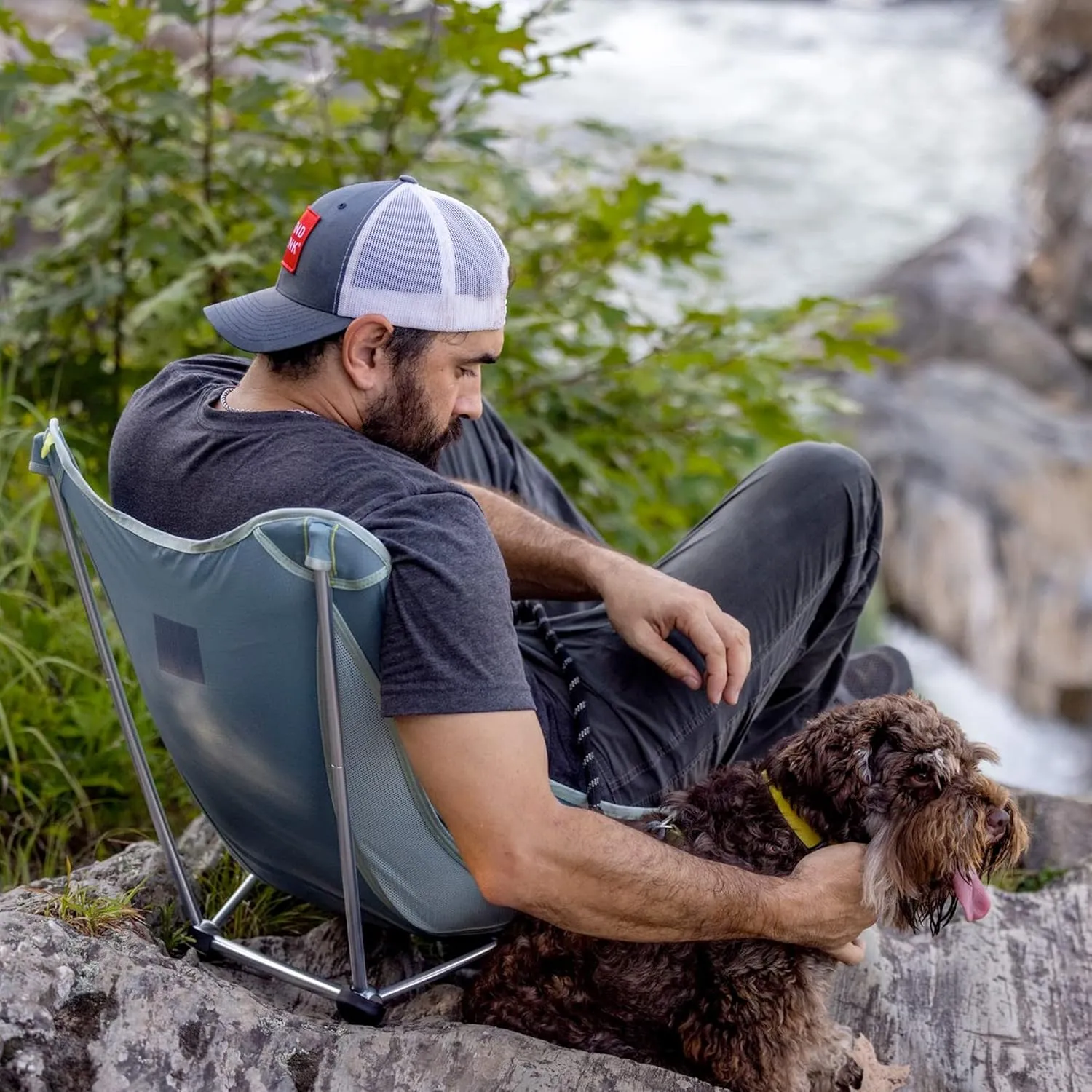 Grand Trunk Mayfly Low Profile Ground Chair – Lightweight, Packable & Reclining Festival Chair, Quick Setup, Stable & Versatile for Camping, Concerts, Beach & Outdoor Events
