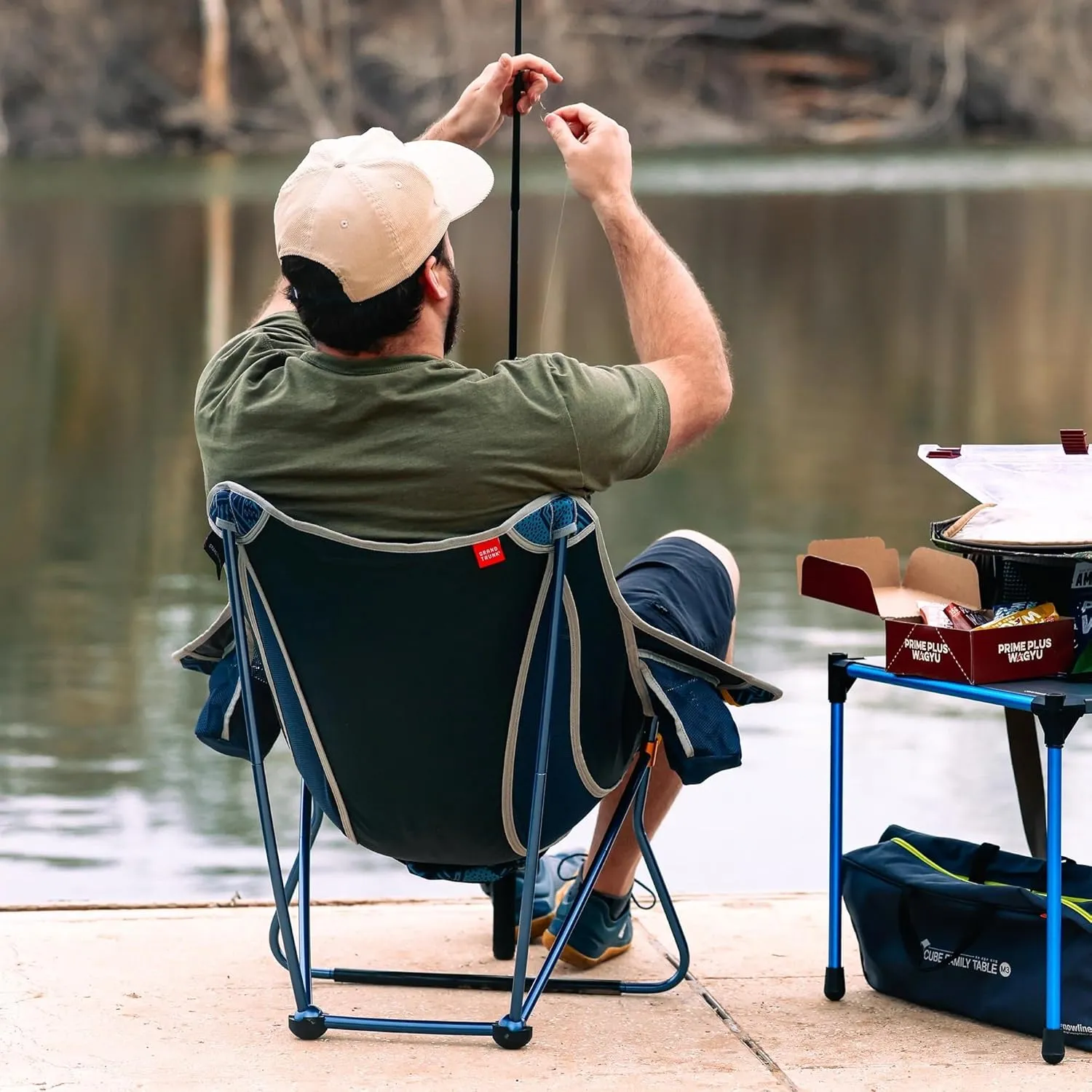 GRAND TRUNK Stonefly Chair | Ultralight & Packable Chair with Comfort Features (BluuNile)