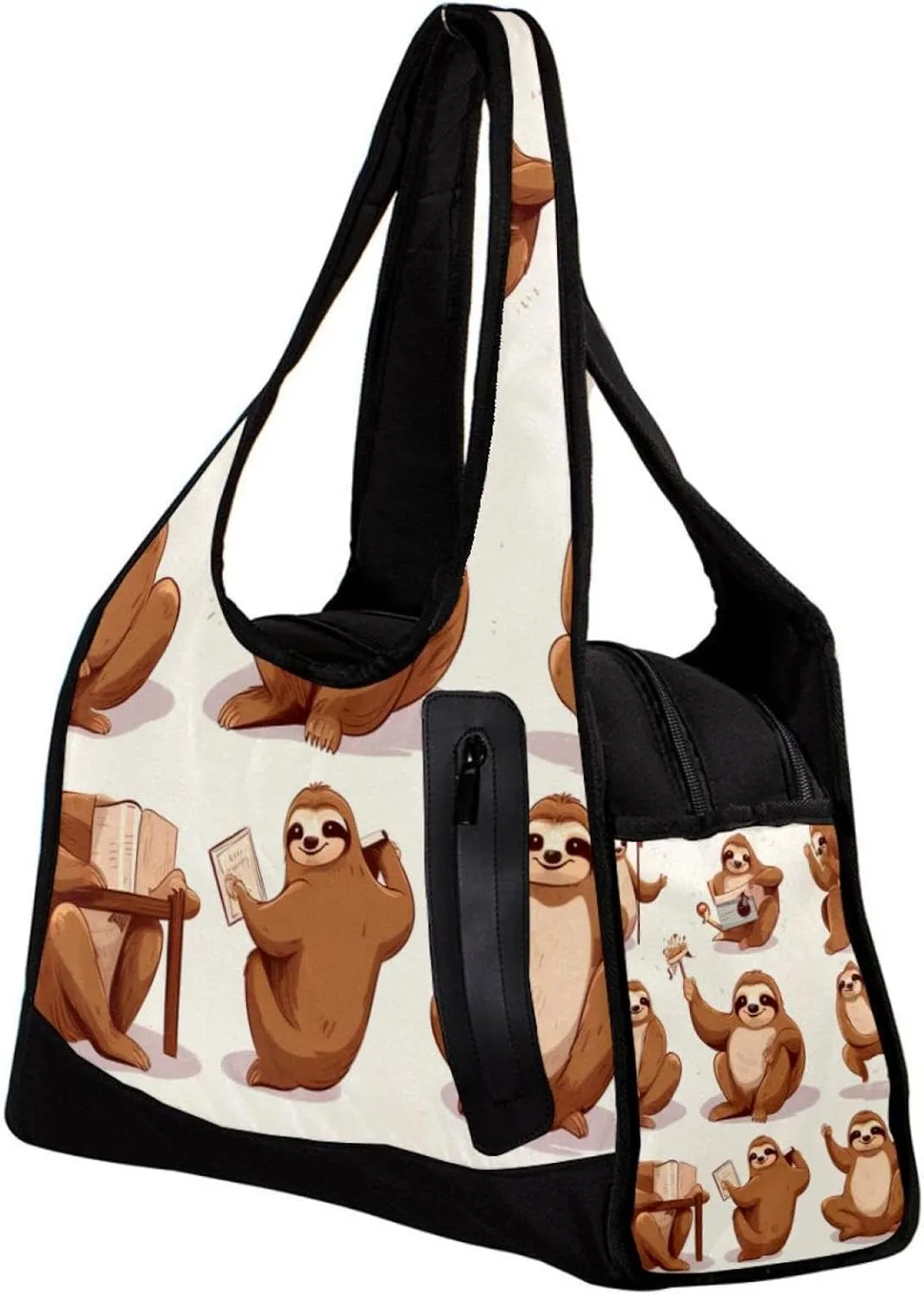Gym Bag for Women,Small Gym Bag for Men,Different Posture Sloth,Overnight Bag
