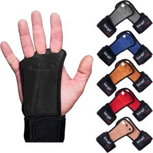 Gymnastics Hand Grips - Gloves for Crossfit - Pull Up Grips - Non-Slip Leather Hand Grips for Men & Women - Gymnastics Gloves for Bars - Ultimate Crossfit Hand Care, Protection from Tears & Blisters