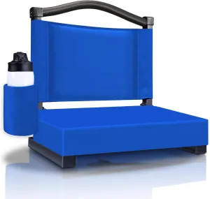 HABUTWAY Stadium Seat with Back Support and Thick Cushion Wide Bleacher Chairs with Back and Cushion Hold up 350lbs Stadium Chair with Shoulder Strap and Pocket