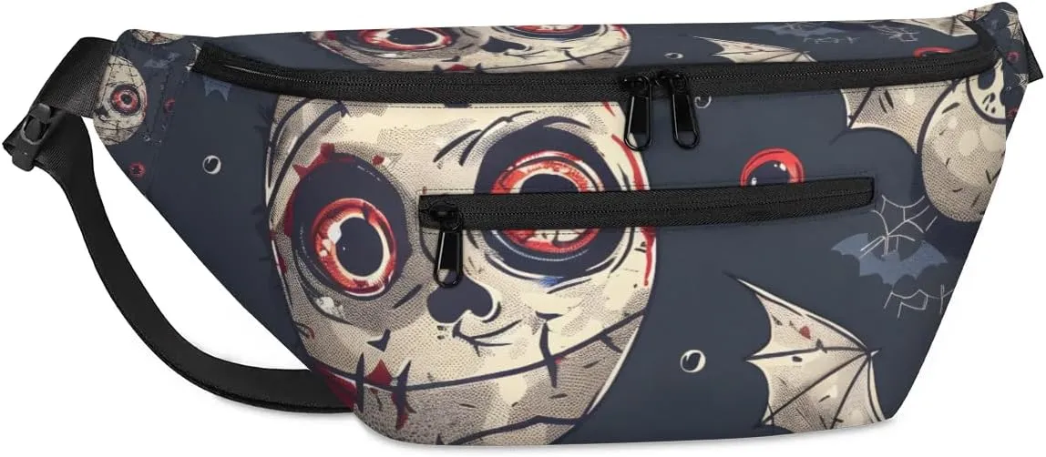 Halloween Mummy Sling Bag for Women Men Crossbody Shoulder Backpack Travel Chest Pack Sling Bag for Sport Hiking