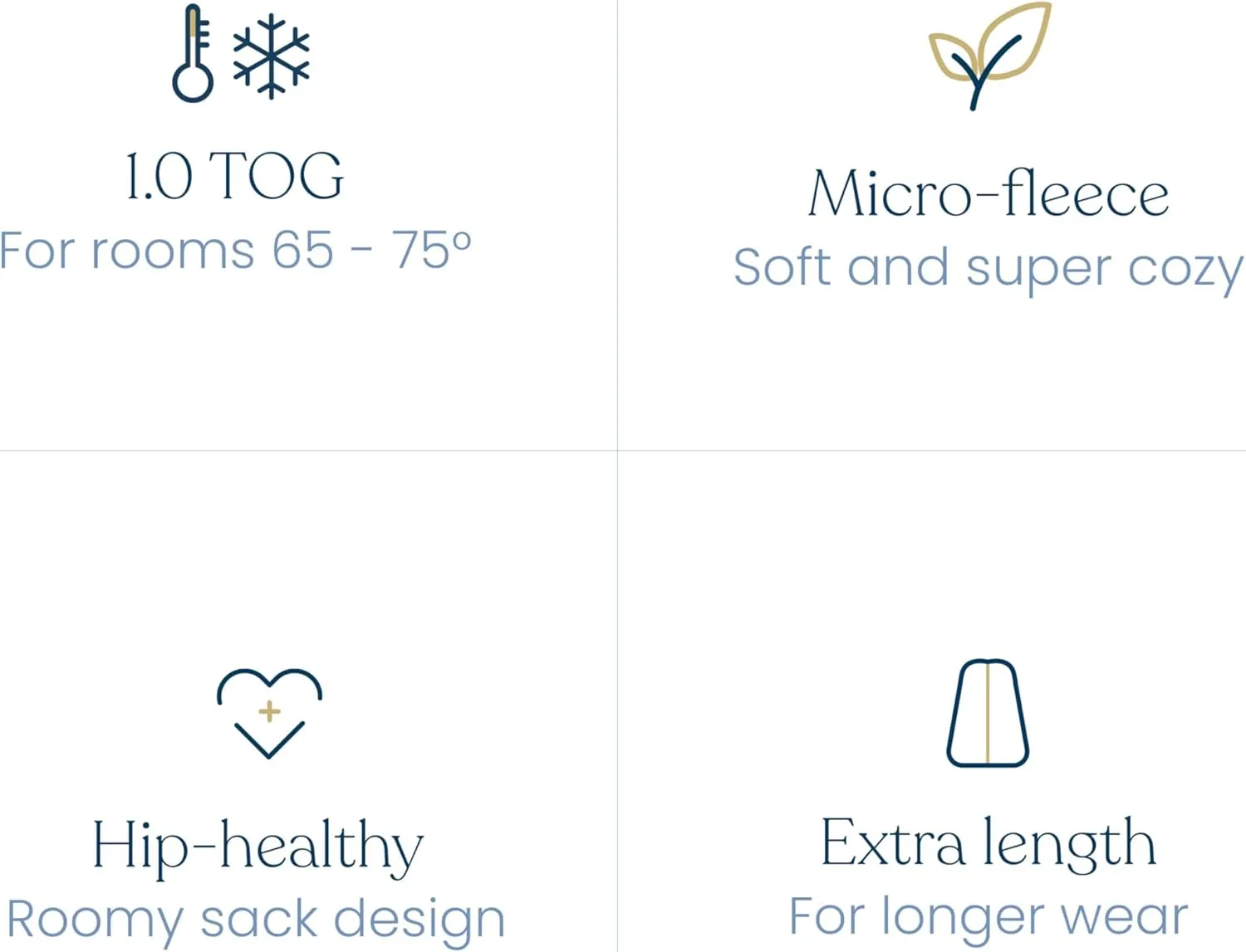 HALO SleepSack, Micro-Fleece Wearable Blanket, Swaddle Transition Sleeping Bag, TOG 1.0