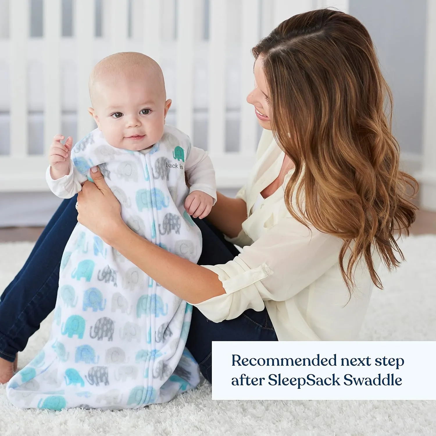 HALO SleepSack, Micro-Fleece Wearable Blanket, Swaddle Transition Sleeping Bag, TOG 1.0