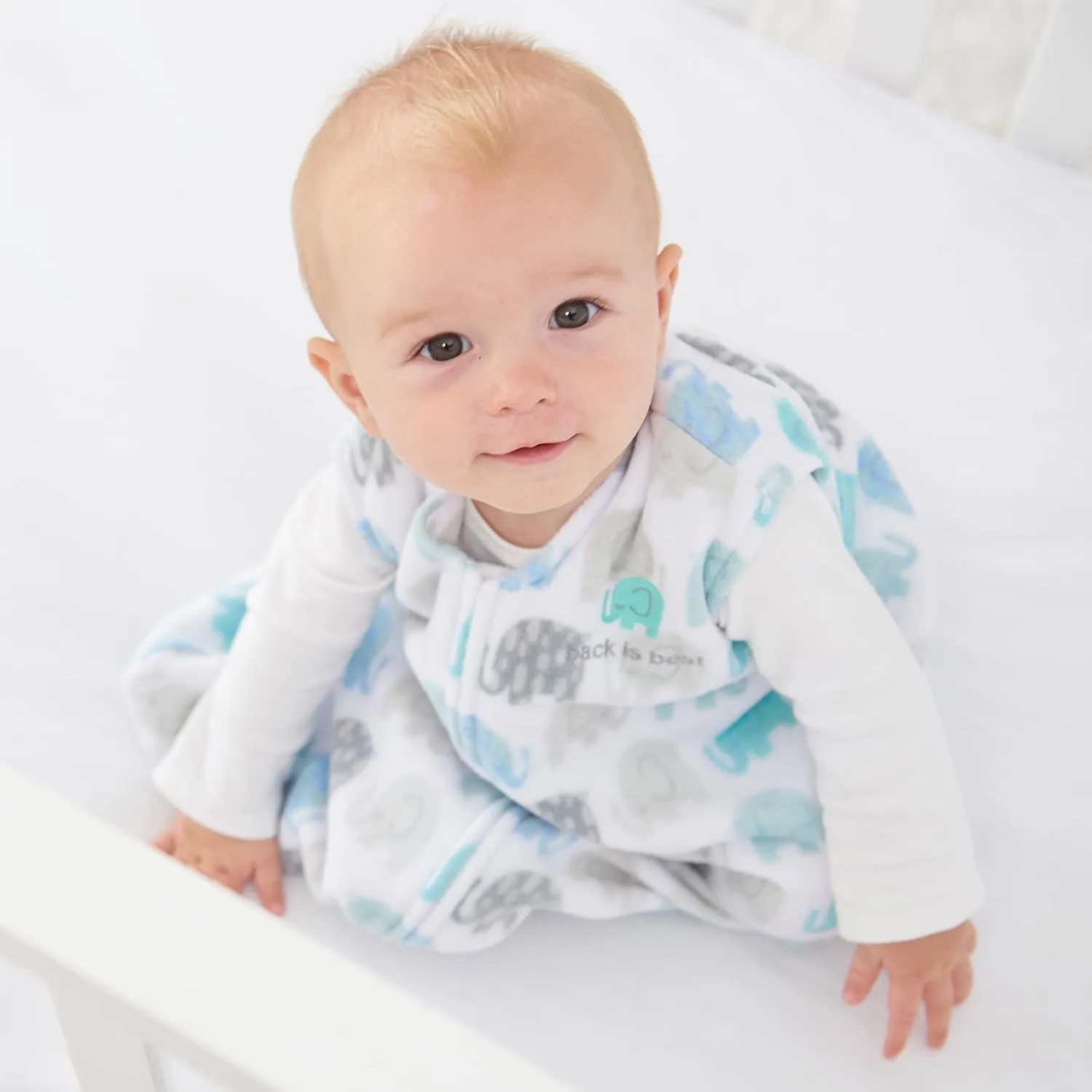 HALO SleepSack, Micro-Fleece Wearable Blanket, Swaddle Transition Sleeping Bag, TOG 1.0