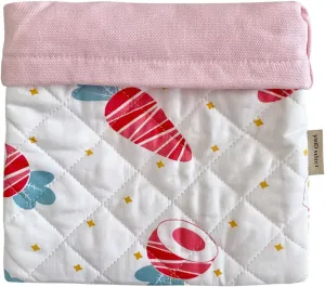 Handmade Cuddle Sack Sleeping Bag Pouch Hideout Cave for Hedgehog, Hamster, Rat, Ferret, Squirrel and Other Small Animal Beds (Pink)