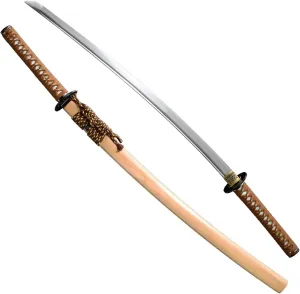 Handmade Katana,Japanese Samurai Sword Katana,1040/1060/1095 Damascus Steel,T10 High Carbon Steel Clay Tempered,Full Tang