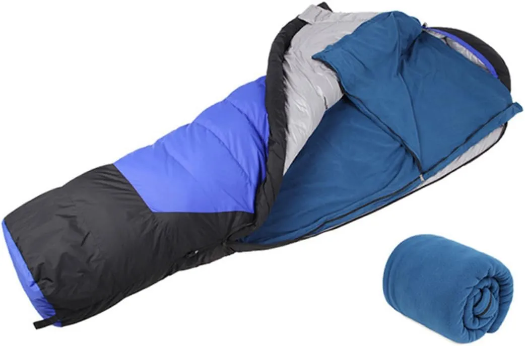 Happyyami 180x75cm Lightweight Fleece Sleep Bag Waterproof Liner Packable for Hiking and Home Use