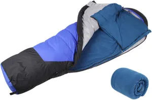 Happyyami 180x75cm Lightweight Fleece Sleep Bag Waterproof Liner Packable for Hiking and Home Use