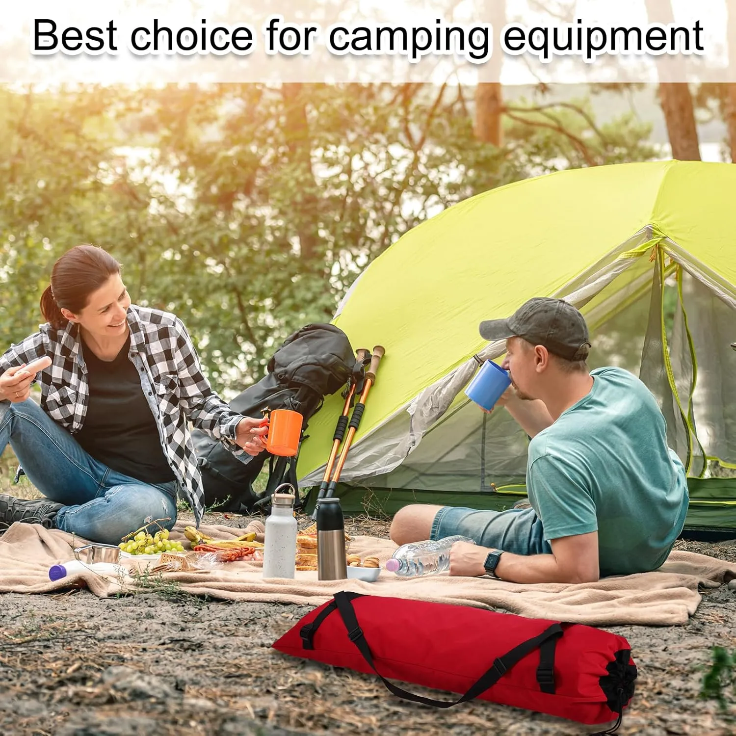 HARFINGTON Camping Chair Replacement Bag 48" Folding Chair Carry Bag Oxford Cloth Storage Tent Bag with Shoulder Strap for Travel Outdoor Camping Sports, Sapphire Blue