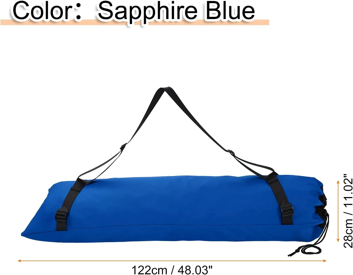 HARFINGTON Camping Chair Replacement Bag 48" Folding Chair Carry Bag Oxford Cloth Storage Tent Bag with Shoulder Strap for Travel Outdoor Camping Sports, Sapphire Blue