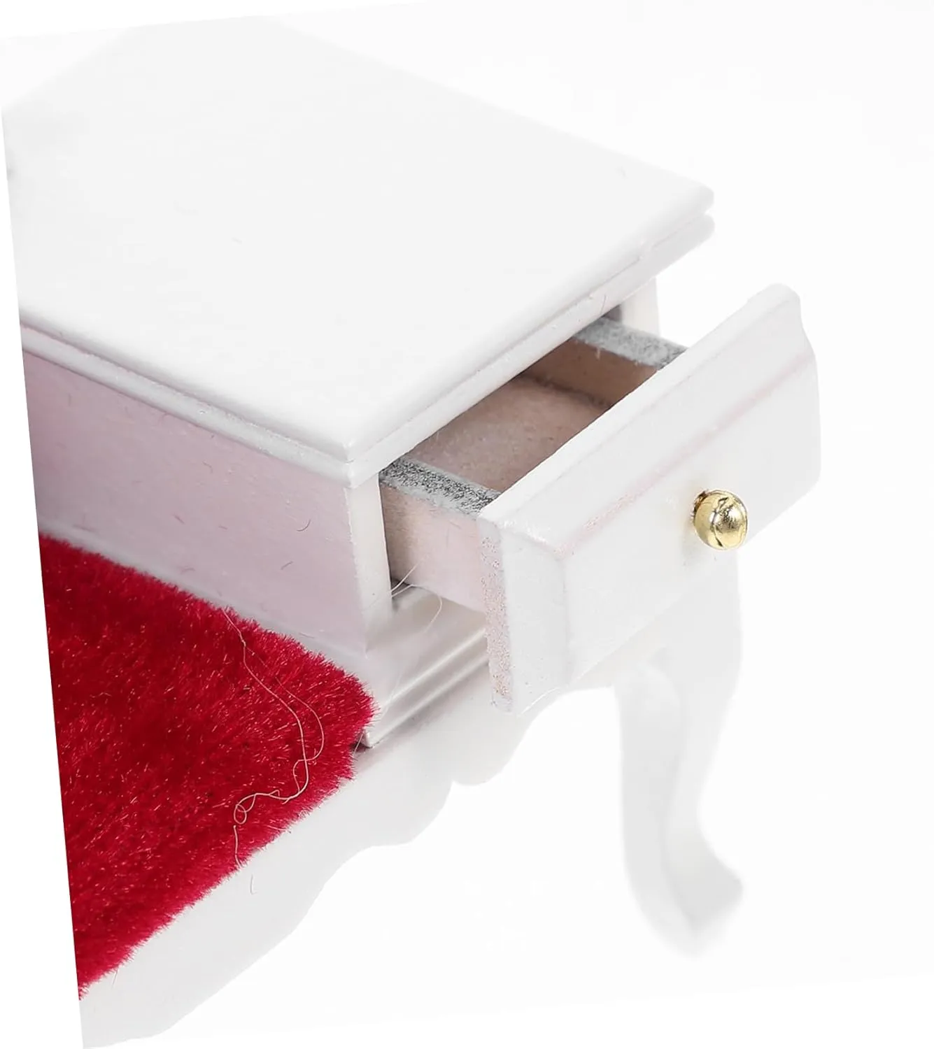 Hemoton 2pcs Miniature Wooden Sofa Chair Ornament with Drawer for Dollhouse Decor Room Furniture for Miniature Scenes Compact Design for Projects and Creative Layouts