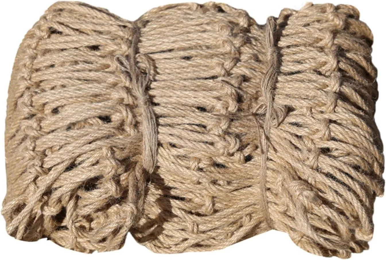 Hemp Rope Net Climbing Cargo Net 4mm/10cm, Safety Plant Support Net Children's Outdoor Climbing Net Stairs Balcony Safety Net Railing Garden Playground Tree House and Decoration,1MX5M(3.3X16.4F