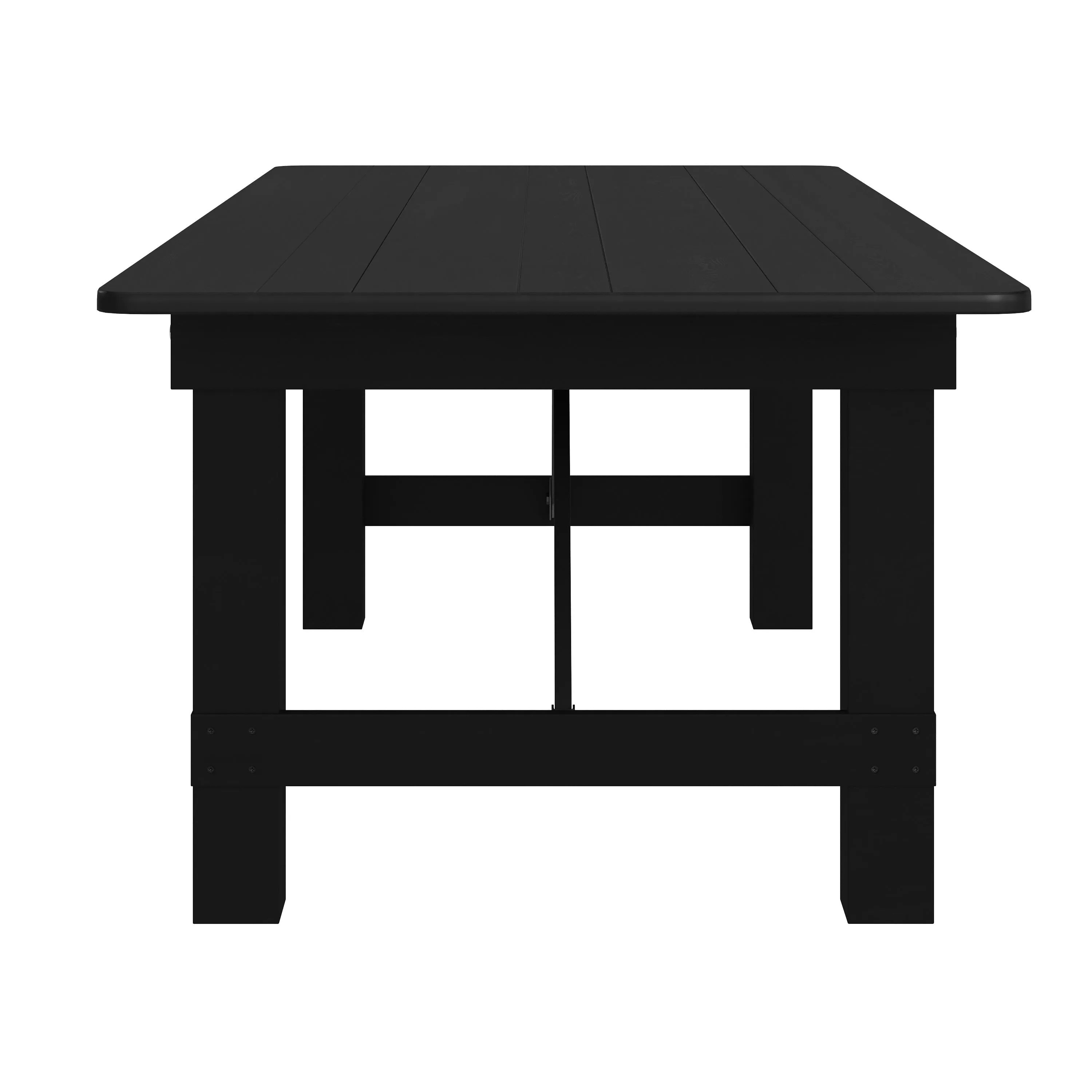 HERCULES Series 8' x 40" Solid Pine Folding Farm Table