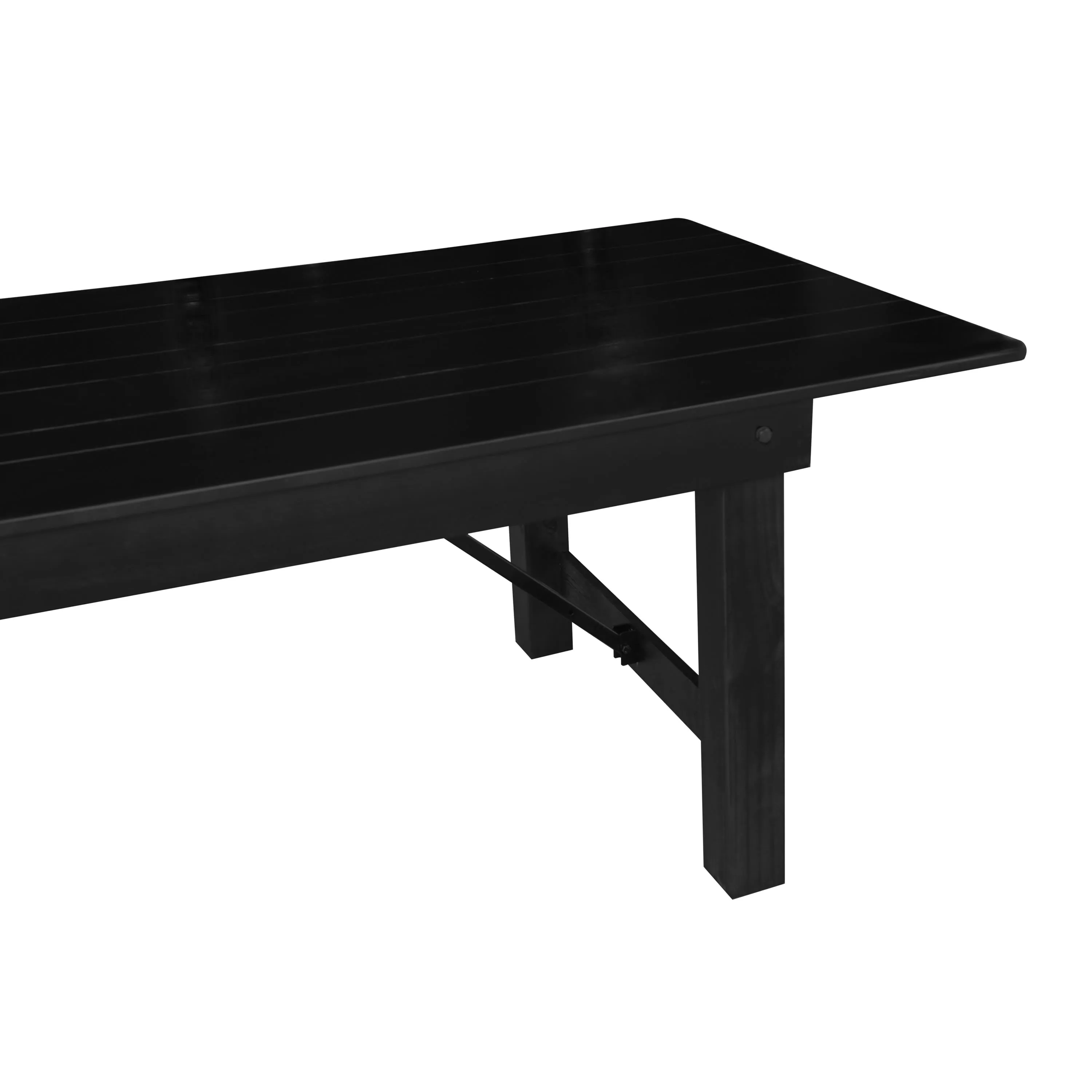 HERCULES Series 8' x 40" Solid Pine Folding Farm Table
